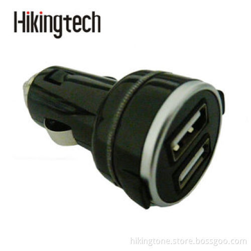 Car charger for iPhone, with output of 1+1A